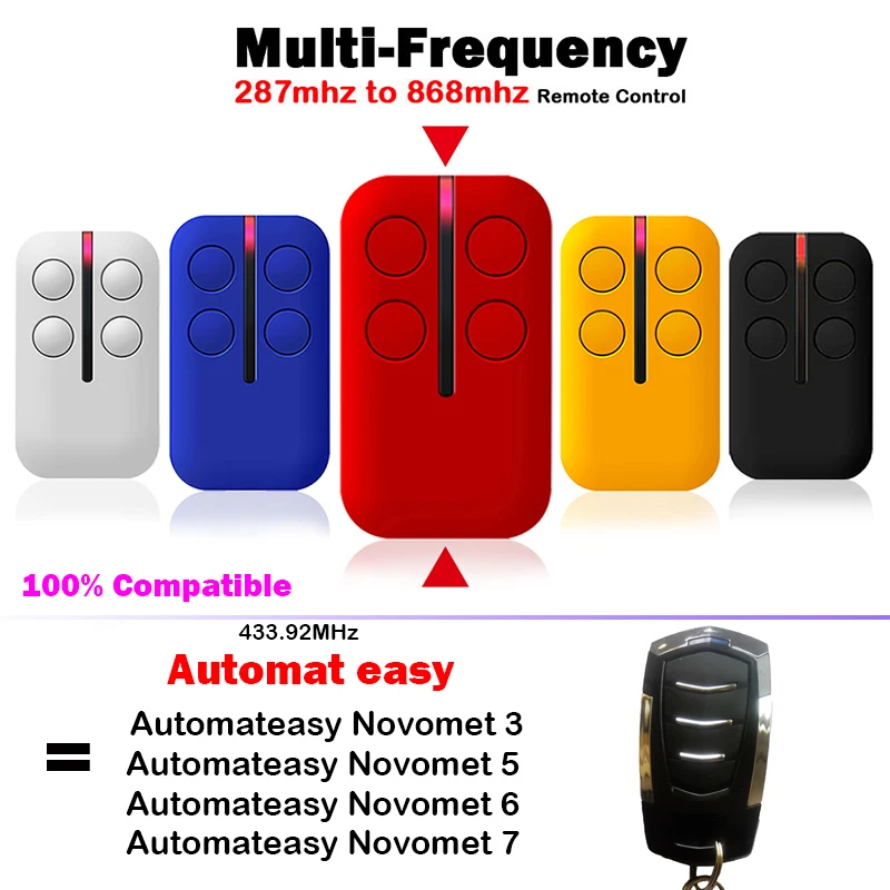 para-automateasy-novomet3-novomet5-novomet6-novomet7-controle-remoto-da-porta-da-garagem-43392mhz-substituir-transmissor-de-portao-automatico