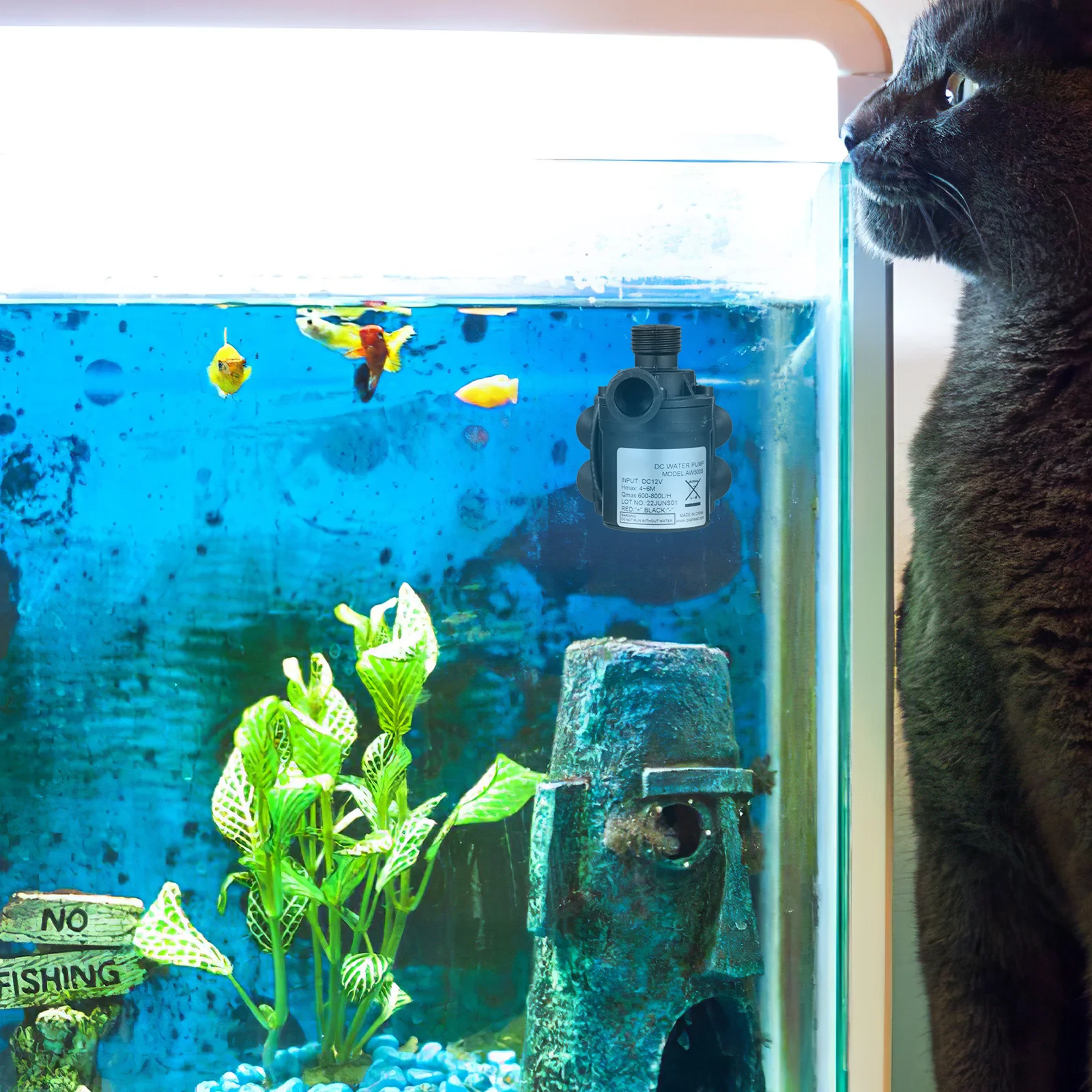 

Dc12V Submersible Boosting Abs Sinking Circulating Pump For Fish Tank Pond Fountain Hydroponic System Small Water Pump Tool