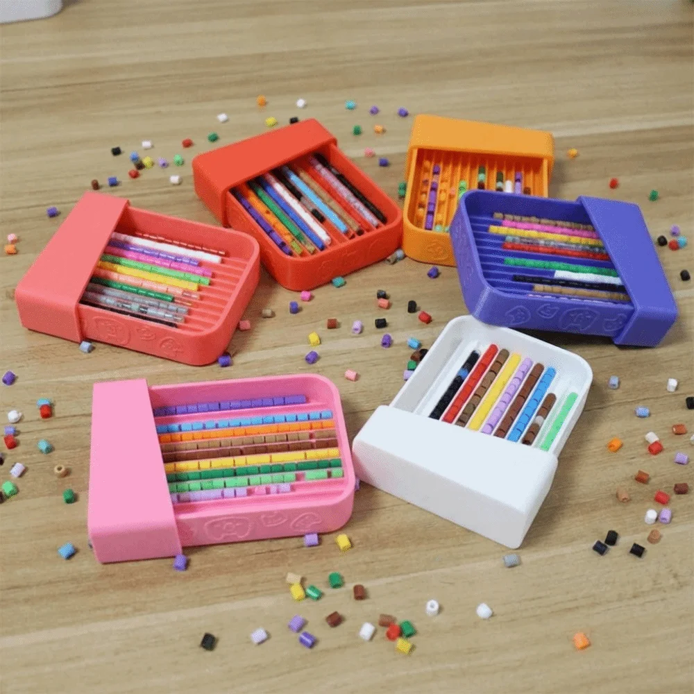 

3D Printing Fuse Beads Picking Tray Efficient 2.6mm Fuse Beads Aligner Tray DIY Save Time Melt Bead Storage Box Arts Crafts