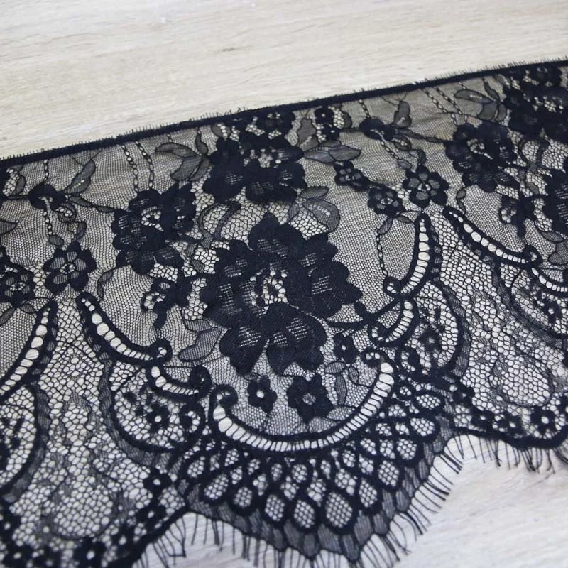 (3 متر/وحدة) 27 سنتيمتر الزهور البيضاء المطرزة رمش الدانتيل النسيج تقليم الديكور الحب فستان الزفاف اكسسوارات شريطة من الدانتيل