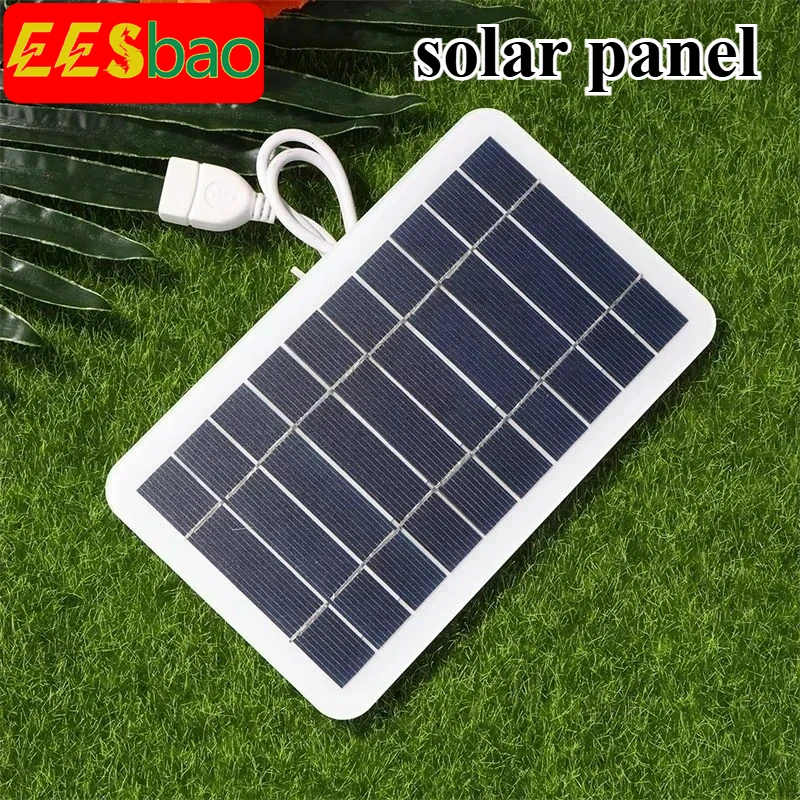 2W-15W Solarladegerät tragbar mit USB-C Schnellladung für IPhone Samsung Power Banks Camping Wandern Notstromversorgung EESBAO