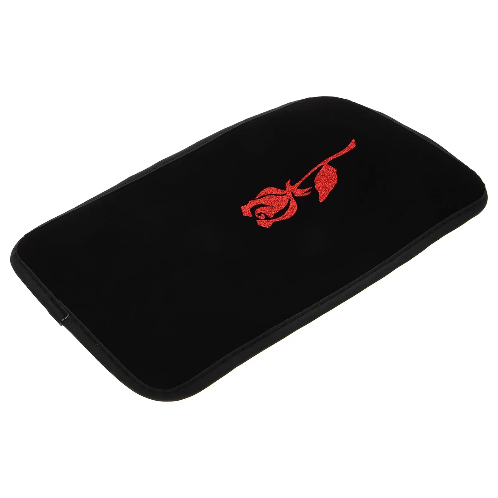 

Luxury PU Armrest Box Pad Rose Design for Car Center Console Accessories Ergonomic H Rest Cushion Stylish