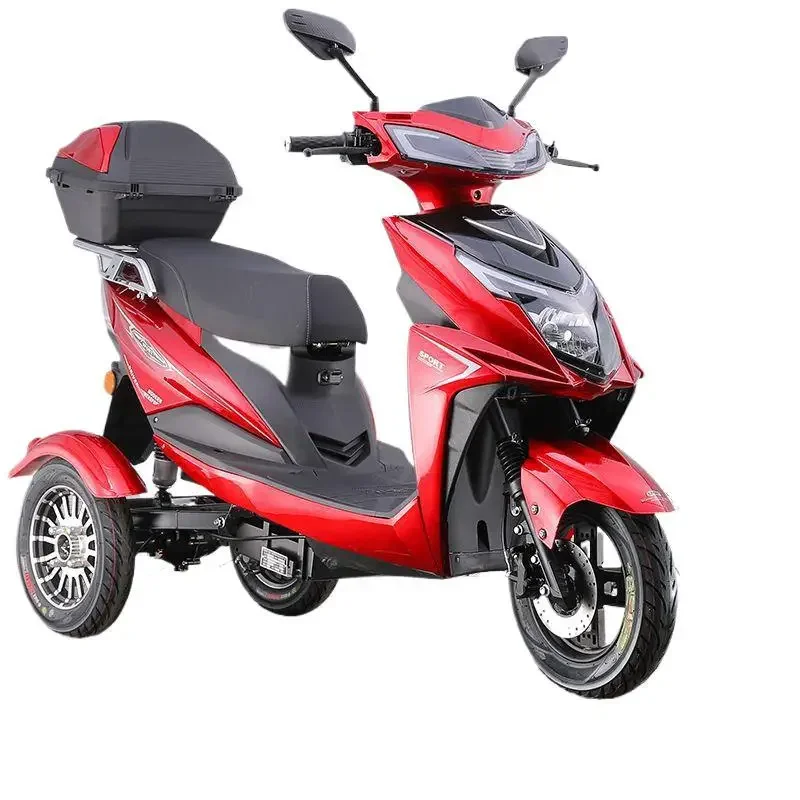Electric tricycle elderly scooter car climbing version electric motorcycle