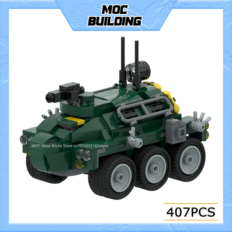 

MOC Building Blocks Space Series Western Frontier APC Model DIY Assemble Bricks Armored Vehicle Toy Collection Display Xmas Gift