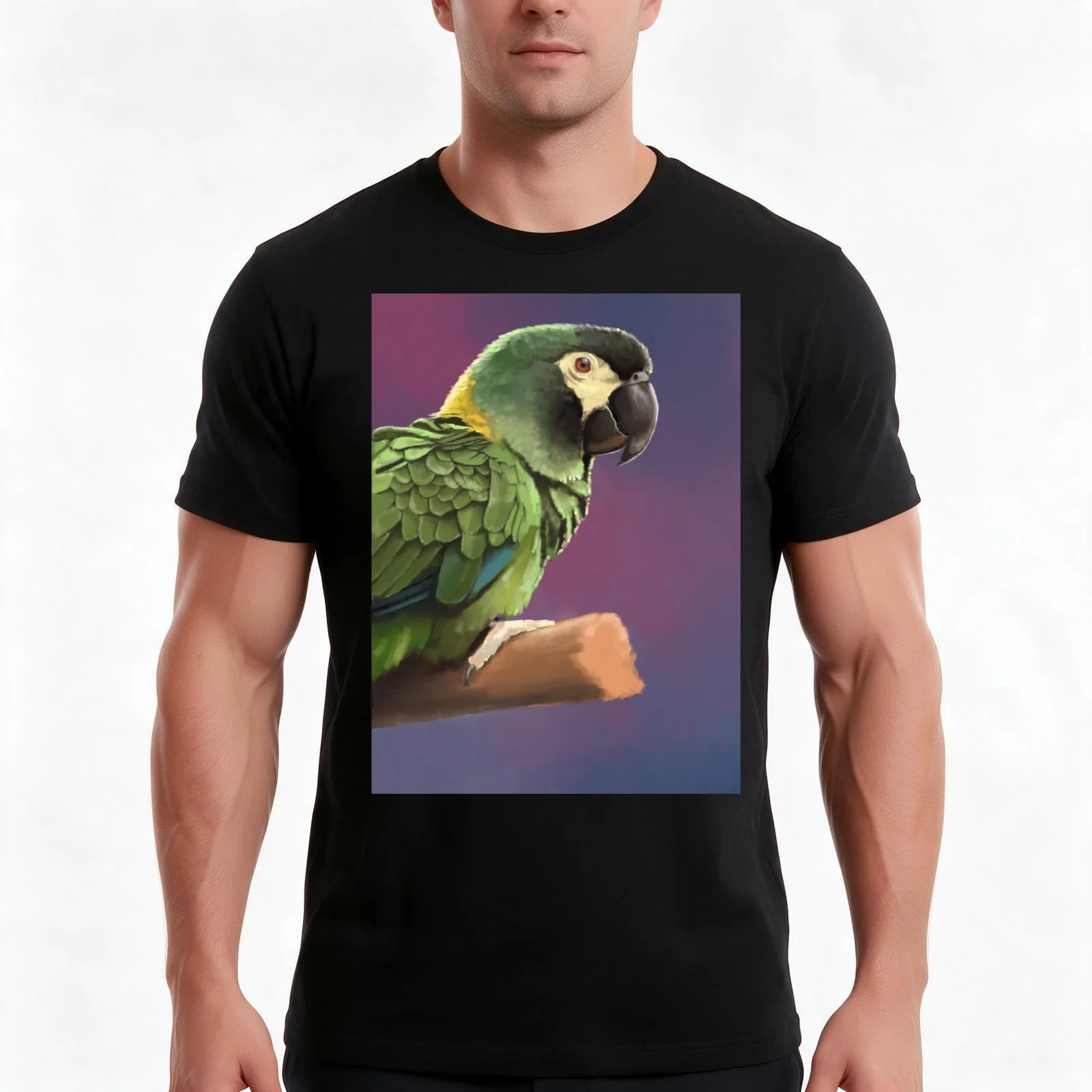 Yellow Collared Macaw Men T Shirt t shirt for man