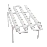 1 Layer Hydroponic Grow Kit With 36 Planting Sites, PVC Groundless Plant Growing Systems With Water Pump Hydroponic Grow Kits