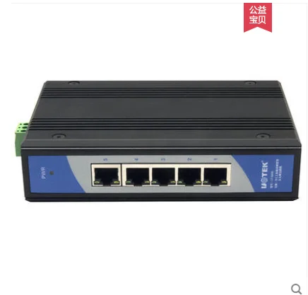 UT-6405 Industrial Grade Switch 5-Port Unmanaged Fast Track Ethernet