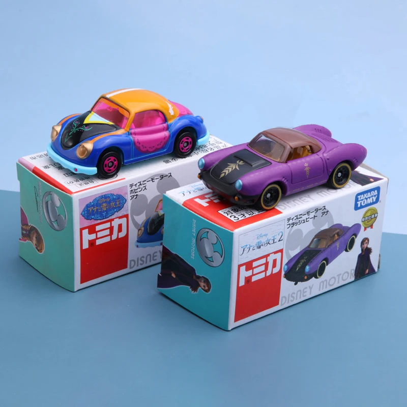 Tomica-Modèle de voiture en alliage moulé sous pression pour enfants, jouets de dessin animé Disney Motors, Frozen 2, Elsa, Anna, cadeaux de vacances en métal