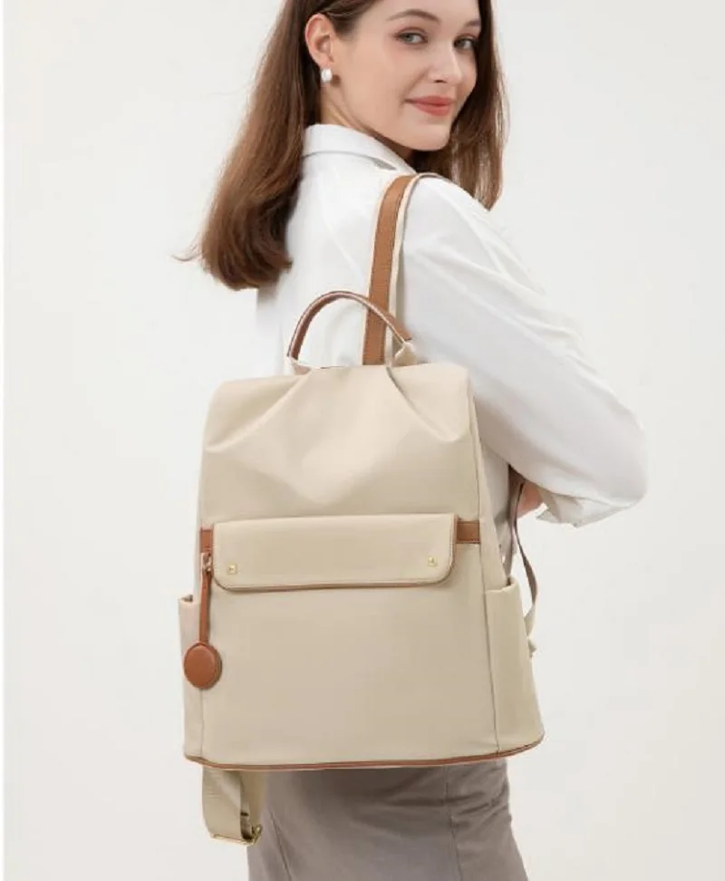 Korean Fashion New Men Women's High Quality Waterproof Nylon Travel Backpacks Large Capacity Shoulder Bags Notebook School Bag