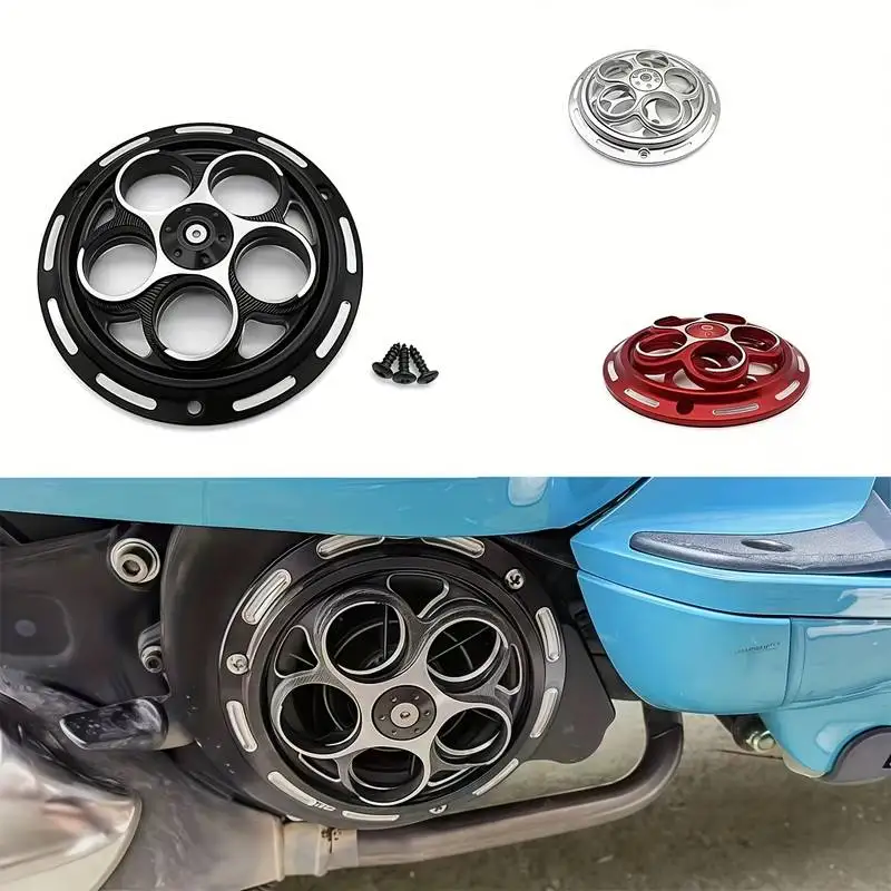 

Rotating Motor Engine Cooling Fan Cover for vespa Sprint Primavera 150 2013-2021 Motorcycle Cnc Aluminum Engine Radiator