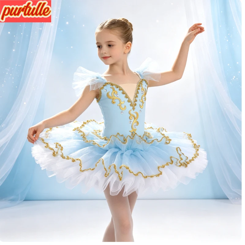 luxury-v-neck-ballet-tutu-outfit-gold-scroll-embroidery-crystal-ornament-layered-tulle-skirt-for-dance-competition-performance