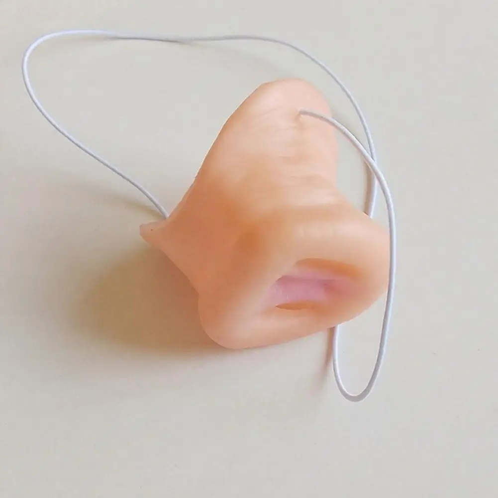 Pig Nose Prop Event Performance Accessory Realistic Pig Nose Mask Soft Pig Snout Costume Accessory with Elastic for Halloween