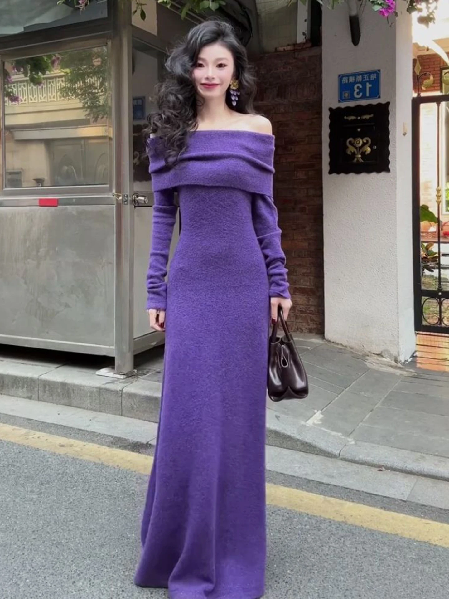 

Сексуальное облегающее длинное платье на одно плечо для женщин Empr Sle Godd Temperament для похудения Fi Tail с запахом вокруг юбки, повседневная одежда