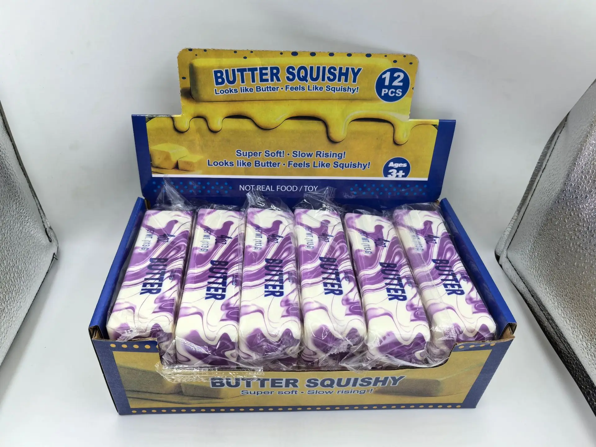 1 Stück Simulierter Goldbarren Squishy Langsam aufsteigendes Stressabbau-Spielzeug Realistischer Goldbarren Quetsch-Anti-Angst-Fidget-Spielzeug Party-Geschenke