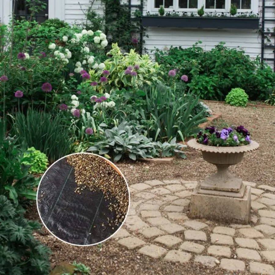 قماش إزالة الأعشاب الضارة باللون الأسود بطول 4 × 100 قدم من البولي إيثيلين قابل للطي #4