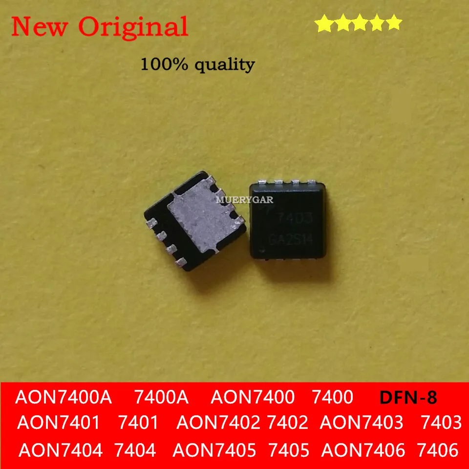 (10-500 peças/lote) 100% Novo AON7404 7404 AON7405 7405 AON7409 7409 AON7410 7410 AON7412 7412 DFN-8 MOSFET 3X3MM