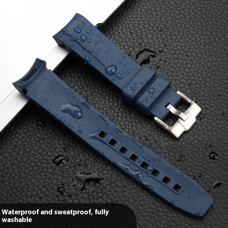 ل تيودور بلاك باي 1958 M79030N/B M79010S M7939G1 FKM حزام ساعة اليد قوس الفم الرياضة حزام الساعات للرجال مقاوم للماء 20 مللي متر حزام لينة