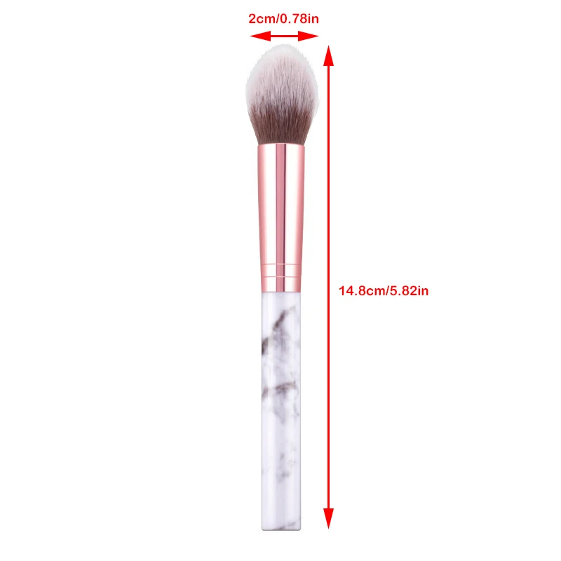 1Pcs Makeup Brush Set Marble Blush Eye Shadow Concealer Brushes Cosmetic Tools