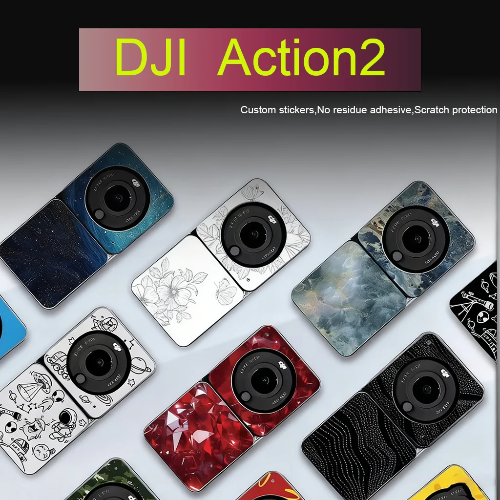 Für DJI Action2 Sportkamera Aufkleber Wasserdicht Vinyl Aufkleber Dekoration Schutzdekoration