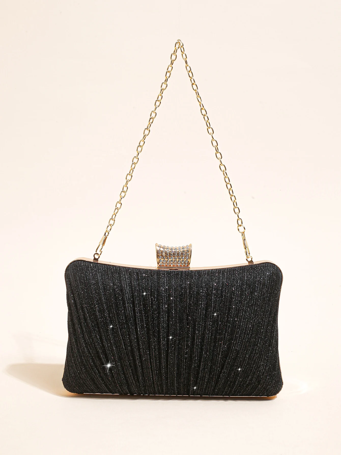 Sparkling Clutch Purses Bride and Bridesmaid Handbag Elegant Detachable  Chain Evening Bag for Women Club Party