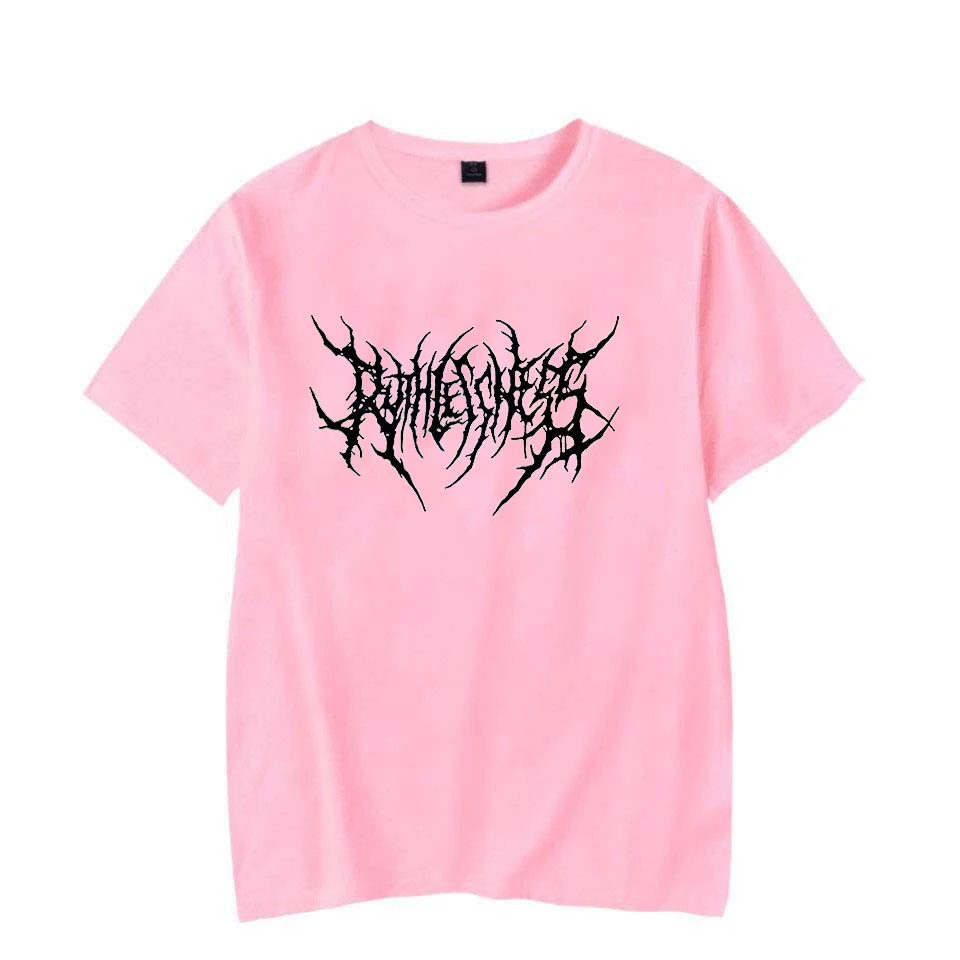 Fashion Punk Dark Style Printed Men Woman T-shirt Y2K Sport Harajuku Street Clothing Loose Casual Hip-hop Summer Couple's Top