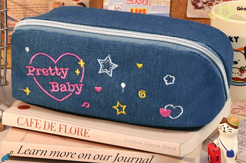 Macaron Pencil Case Double Layer Large Capacity Pencil Bag Cute Back To School Stationery Supplies Schools & Offices Kawaii Bag