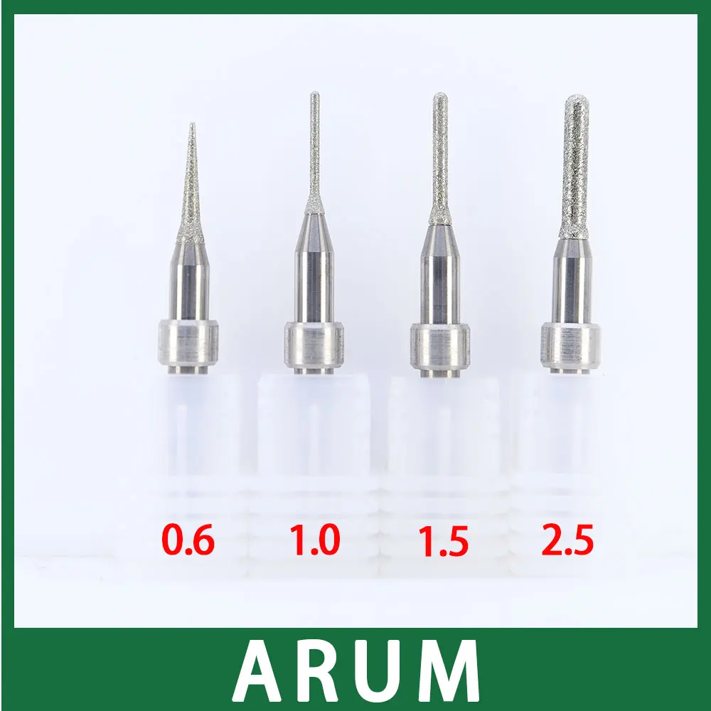 Smerigliatrice diamantata ARUM 5X-300/5X-400 CADCAM con gambo da 4 mm per disilicato di litio, composito ibrido, ecc.