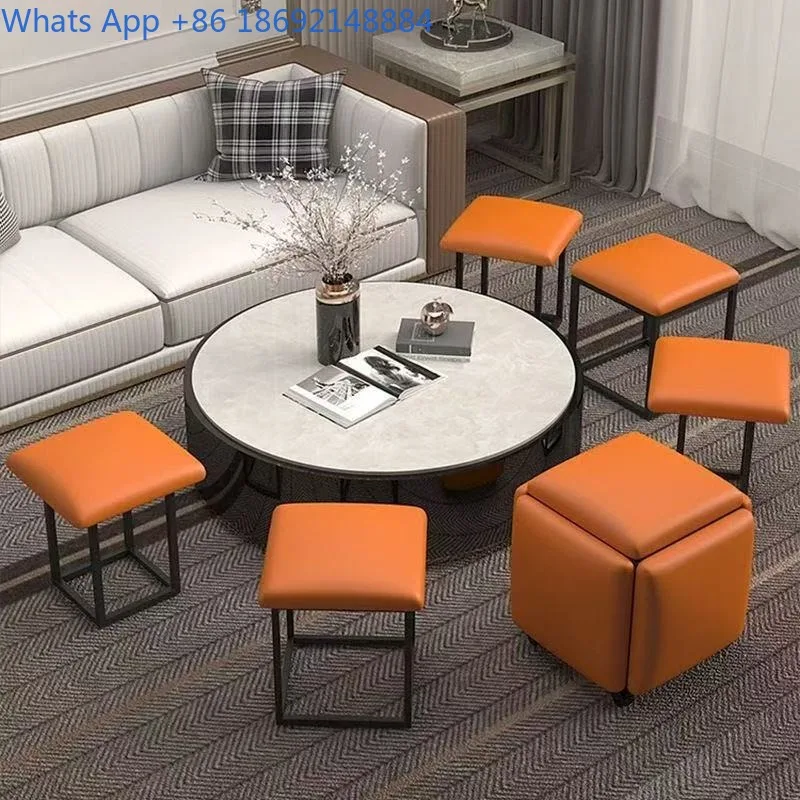 Magic Cube Shoe Changing Stool Living Room High-End Entrance Home Pouf Sofa Simple Cube Stool