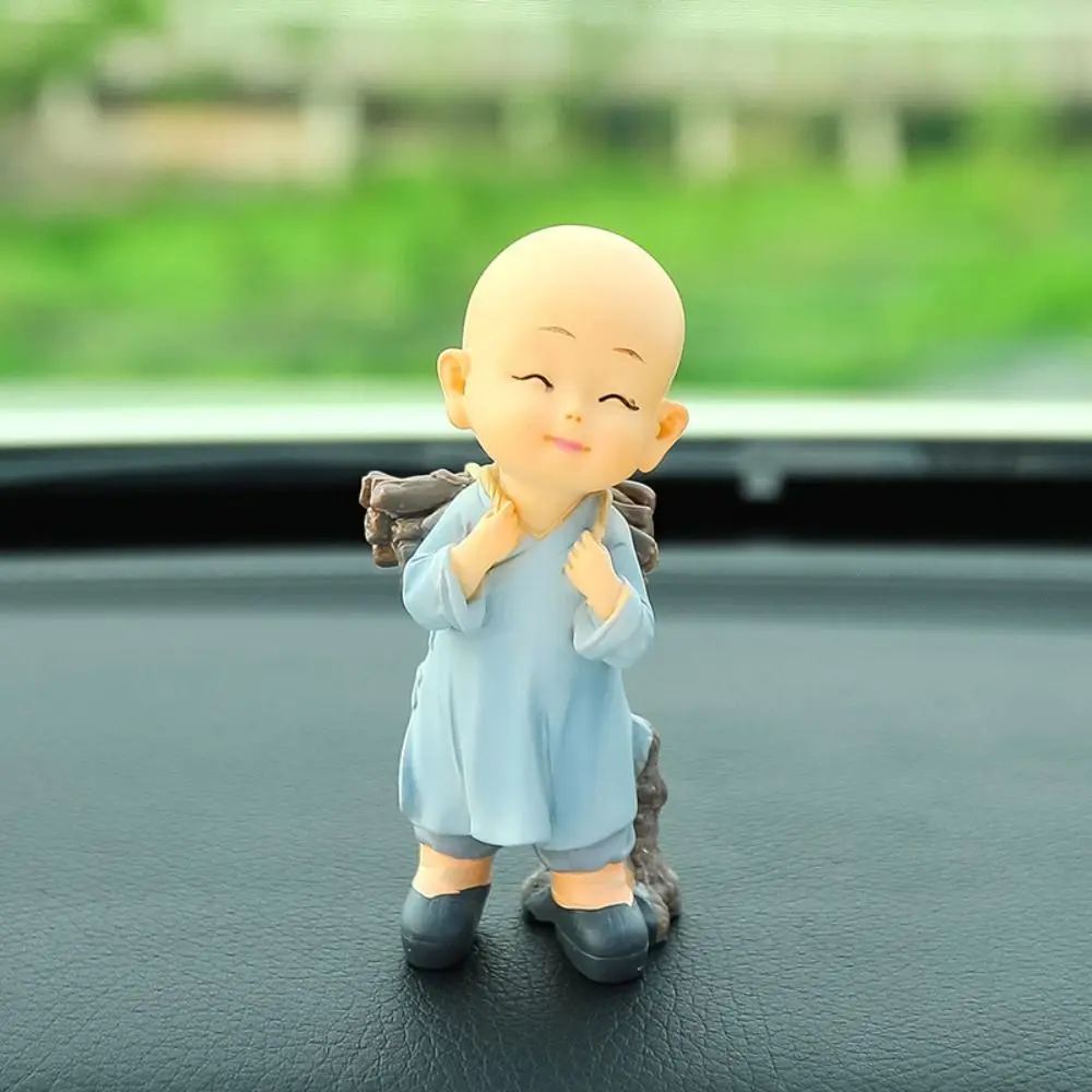 Creative Resin Monks Action Figure Monk Decoration Band Figurines Car Ornaments Statues Figure Doll Monks Dolls Boys Gifts