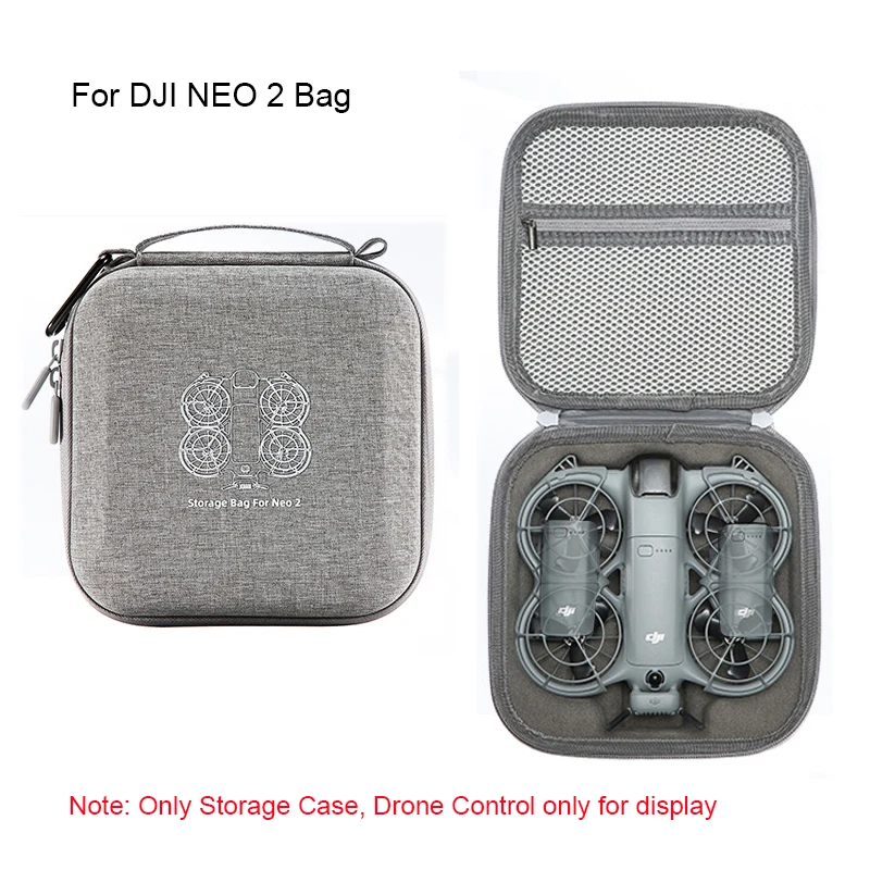 Draagtas Schokbestendig Case voor DJI NEO 2 Harde Shell Case Draagbare Opbergtas voor DJI Neo 2 RC N3 Drone Afstandsbediening Accessoires