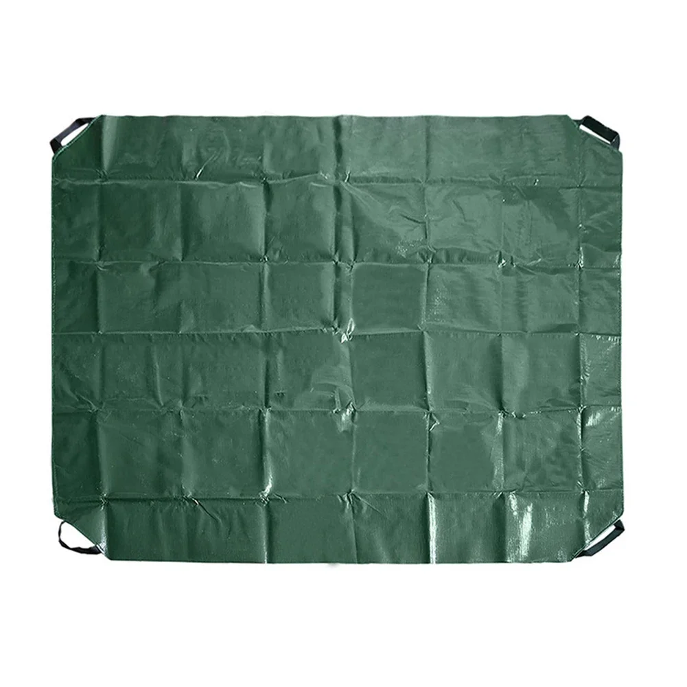 Garden Use Outdoor Activities Garden Leaf Tarp Lightweight Camping Cover Bbq Accessory Camping Tarp 4 Handles Design