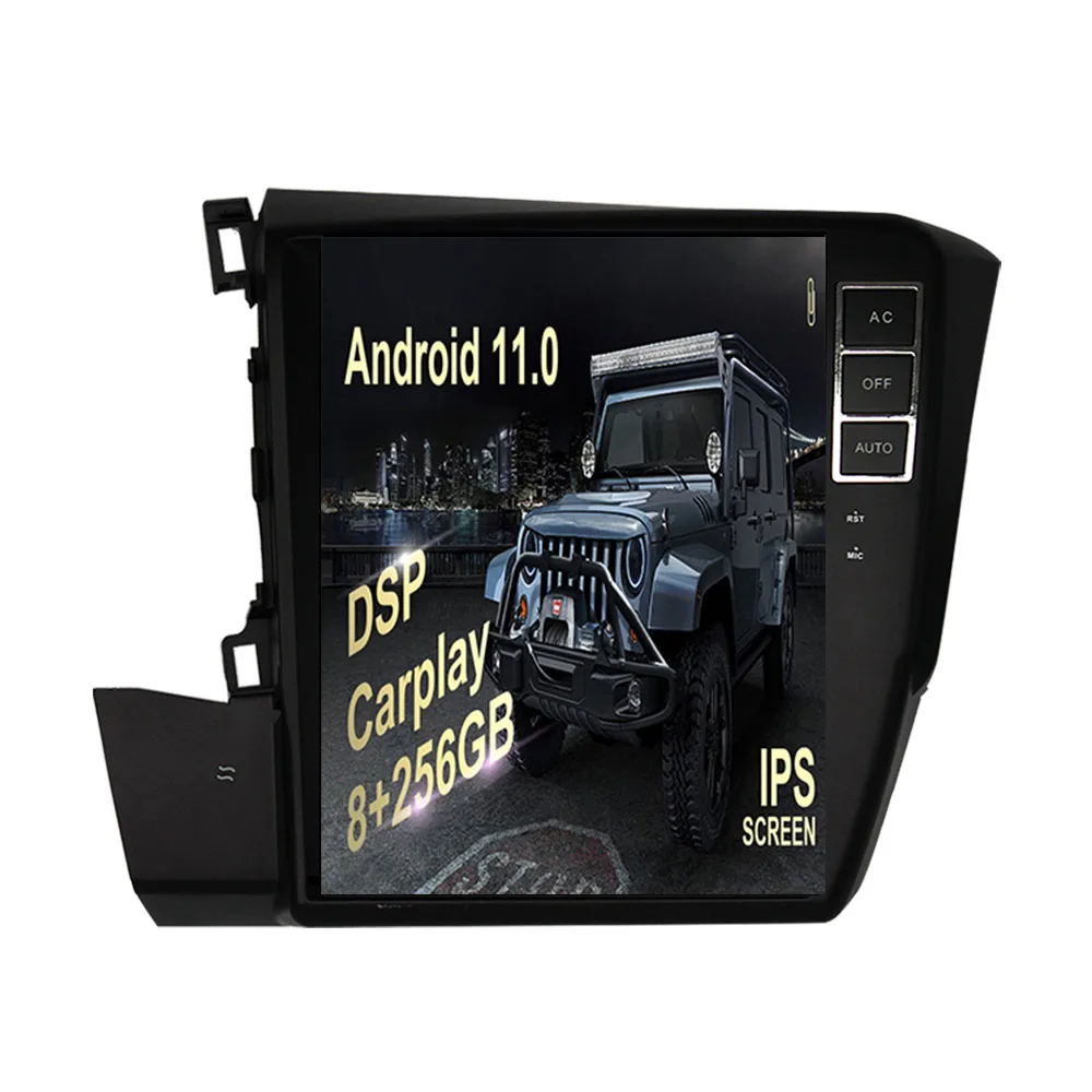 

Car Radio with GPS Navigation Screen, Central Multimedia Player, Carplay, Auto Stereo, Head Unit, For Honda Civic 2012+