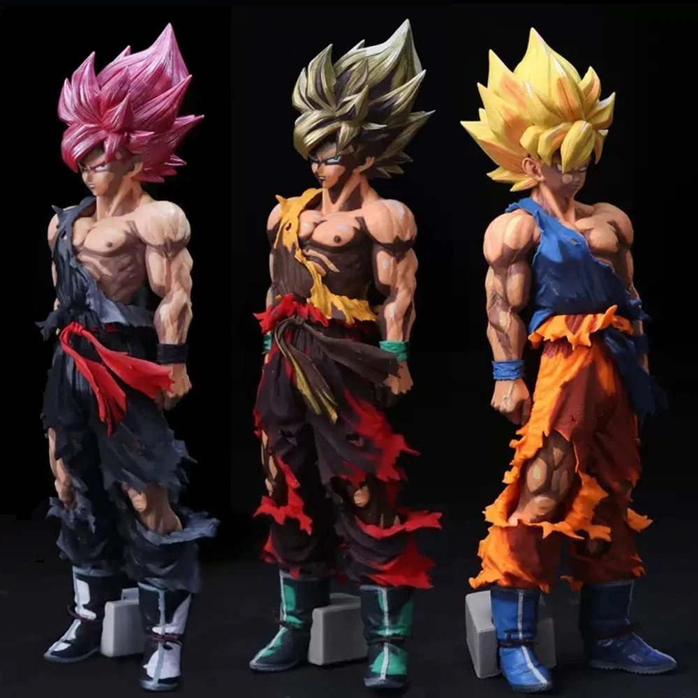 35cm Anime Dragon Ball Figur Super Saiyan Goku Actionfiguren PVC Desktop-Ornament Sammlermodell Spielzeug Geschenke