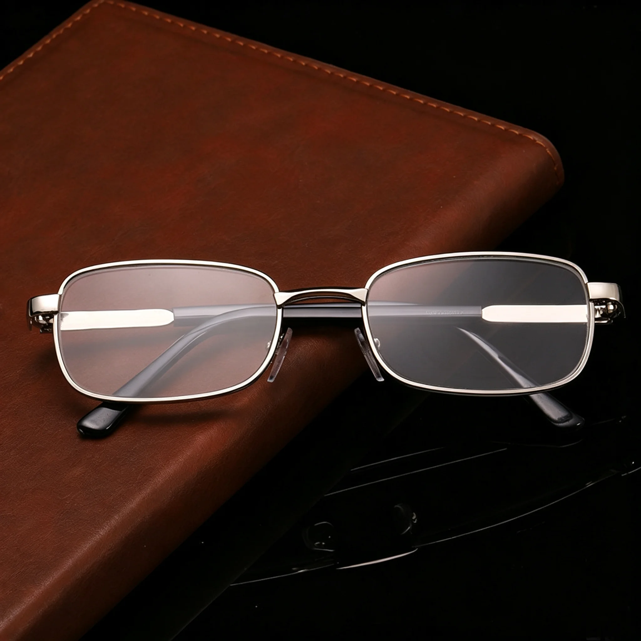 Image of Hohe Qualität Echt Glas Objektiv Lesebrille Männer Frauen Platz Vollformat Presbyopie Brille Anti-Scratch Dioptrien Brillen