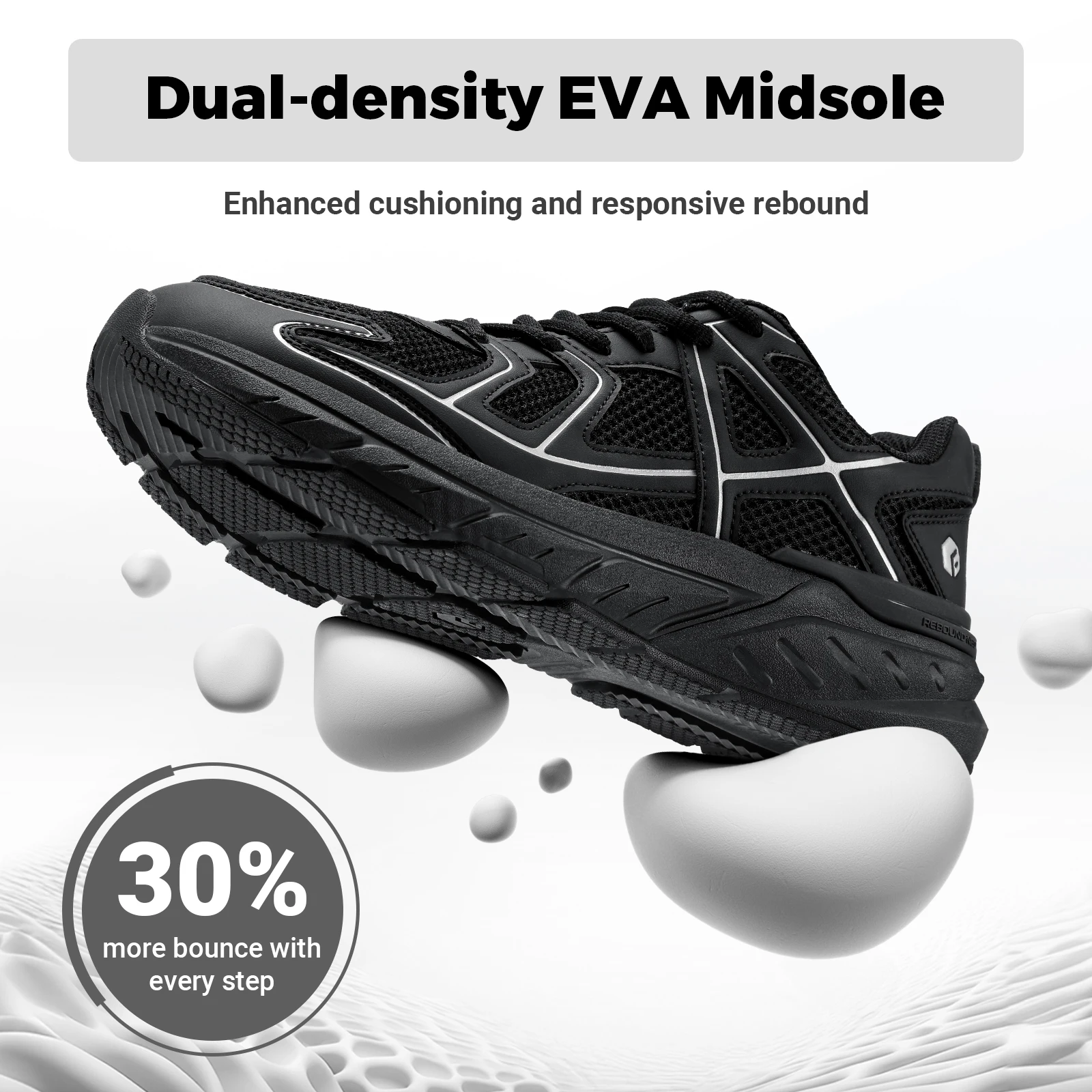 FitVille Mens Walking Shoes Wide Width Thicker Cushioning Sneakers Extra Wide Shoes for Men Bouncy Shoes Non Slip Workout Gym Athletic Sneakers