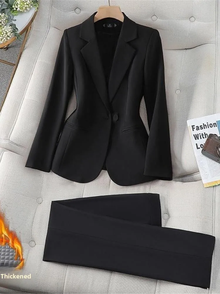 

Ele Bla, повседневная женская одежда Jaet, весна-осень 2022, новая рабочая одежда, топ Cleanfit, офисный костюм Long Sve