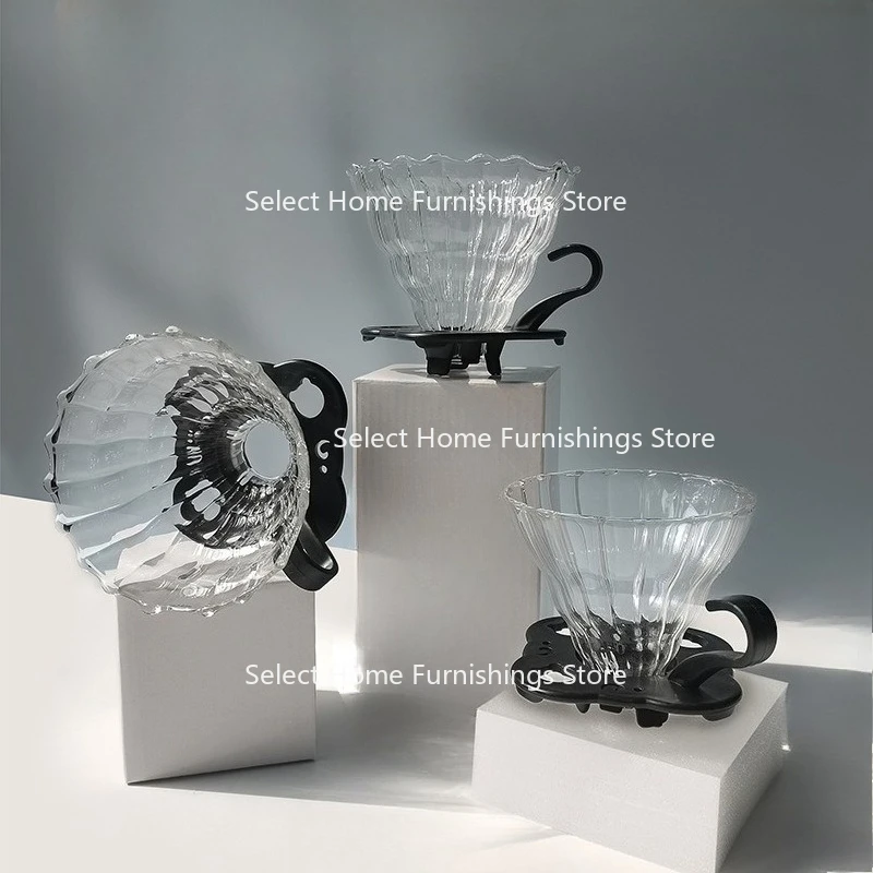 

Подходит для кофейной чашки ручной работы V60, термостойкий набор с чашкой фильтра, бытовой стеклянный кофейник