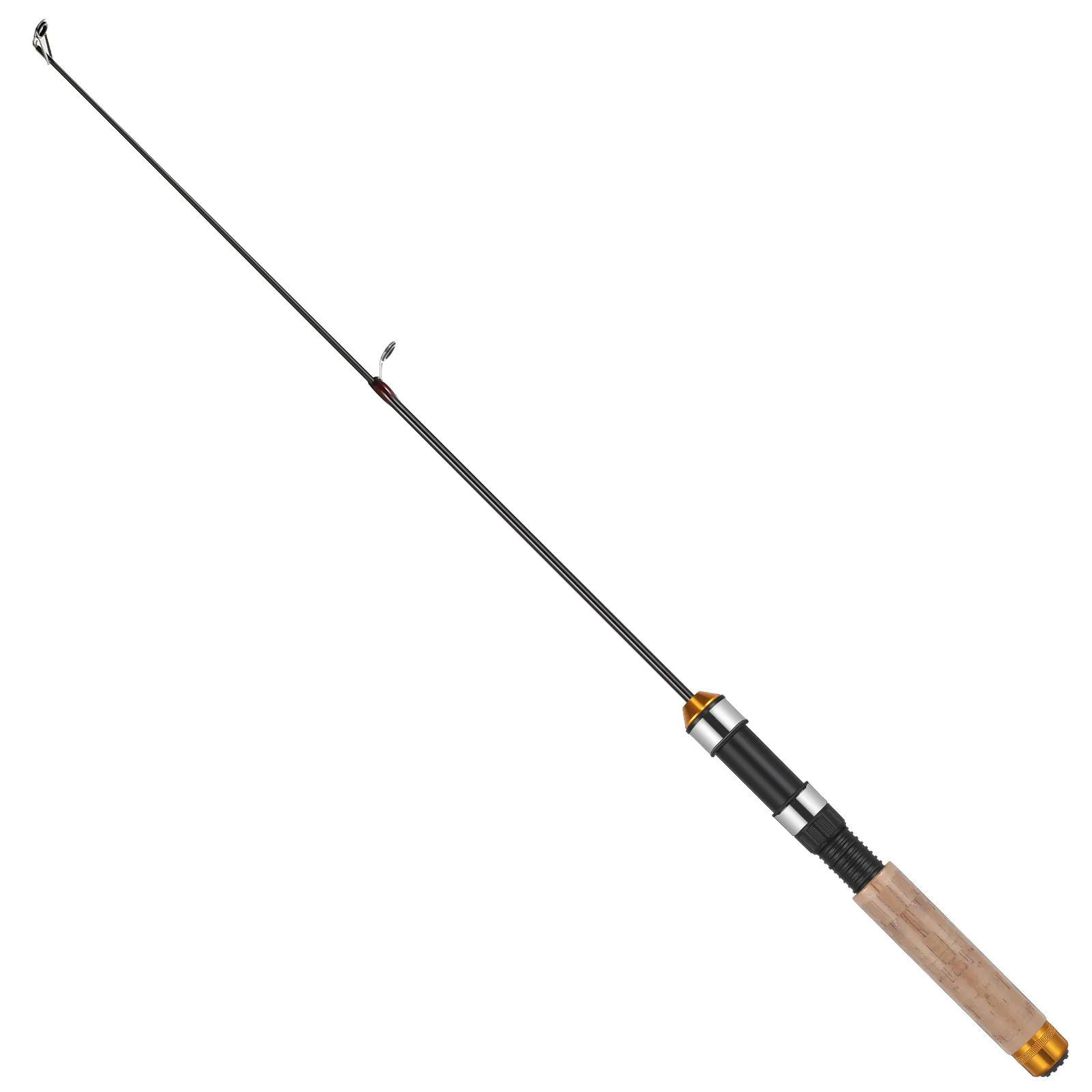 

60cm Telescopic Rod Ultra-light Carbon Material Wear-resistant Guides Compact Travel Pole Mini Fishing