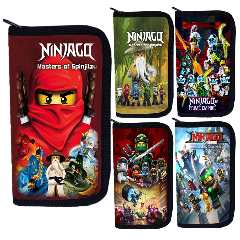 Anime Cartoon Ninja Wallet Longt Purse For Young With Card Holder Coin Pocket Card Wallet Money Clip