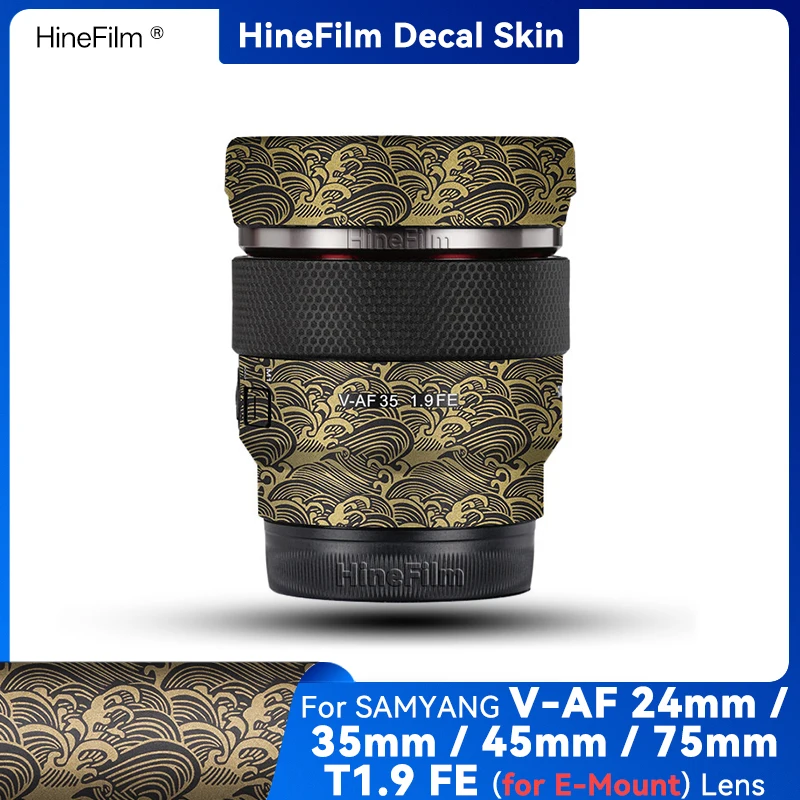AF 75 T1.9  Lens Decal Skin for Samyang V-AF 24mm 35mm 45mm 75mm T1.9 for Sony FE Mount Lens Wrap Cover Sticker Protective Film