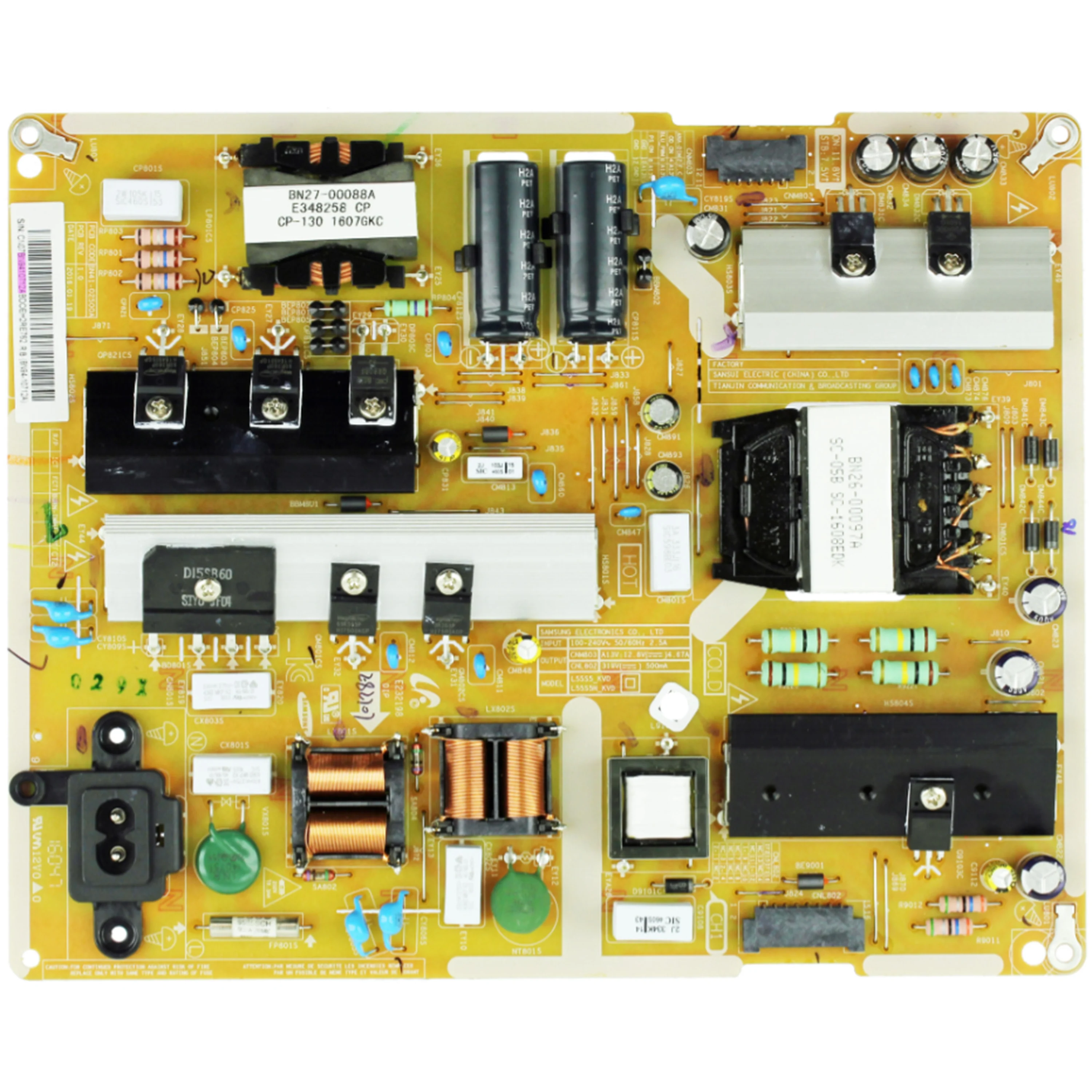 BN41-02500A BN94-10712A Power Supply Board is for UN55KU6300F UN50KU6300F UN55KU630DF UN55KU6290F UN55KU6270F UN50KU630DF TV