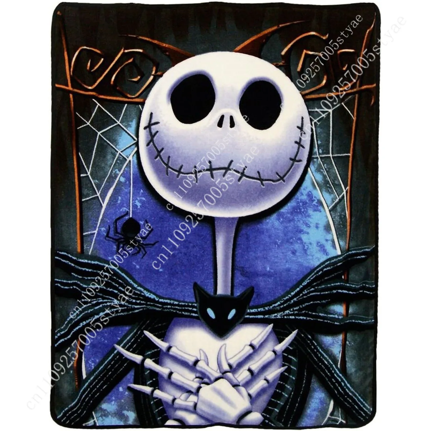 

Nightmare Before Christmas Blanket Disney Cartoon Plush Blankets Soft Indoor Child Holiday Party Boy Girl Gift Warm Custom Quilt