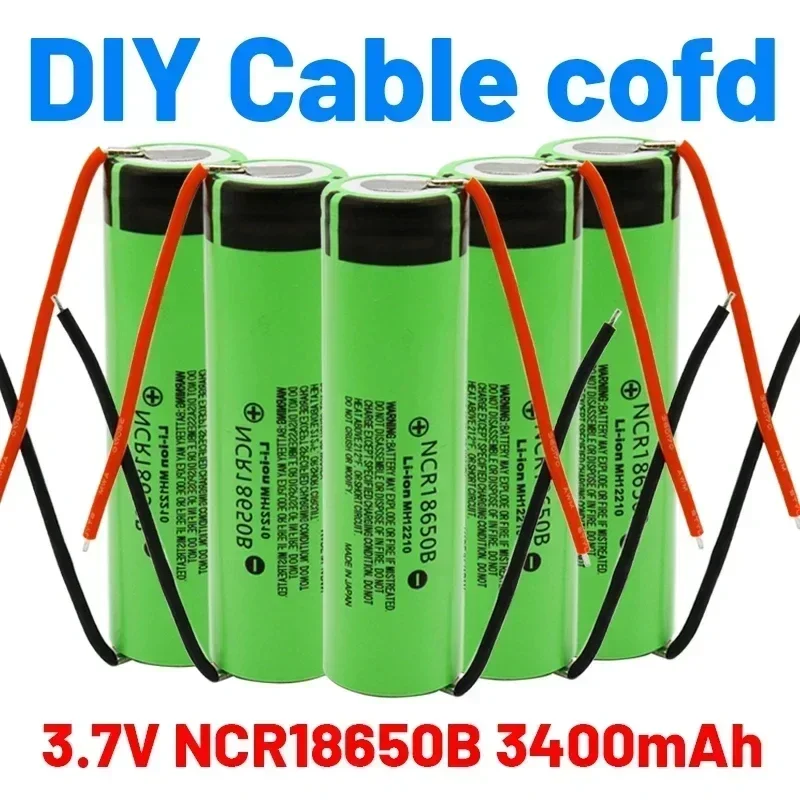 

100% Original New 18650 Battery Rechargeable Battery 3.7V 3400mAh for Electronic Cigare Flashlight for MH12210 3400mAh Battery