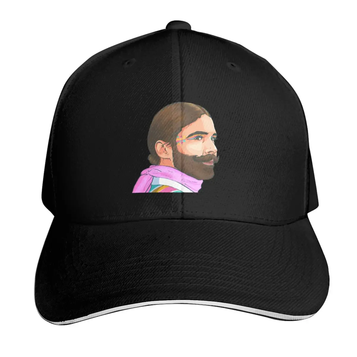 Fierceness Henny -- Jonathan Van Ness Baseball Cap Breathable Mesh Back Adjustable Buckle Closure Moisture Wicking Quick Dry