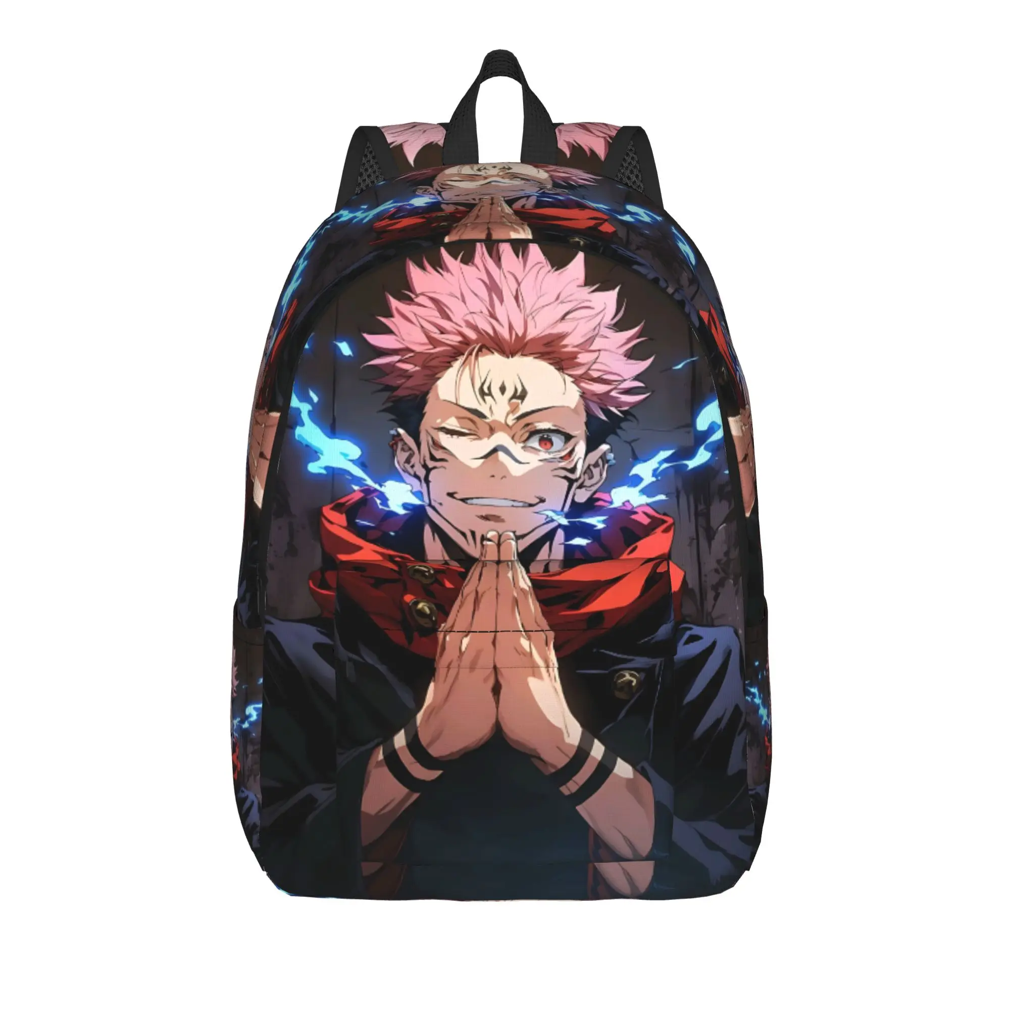 Modischer Jujutsu Kaisen Rucksack Funko Mochilas Harajuku Design High School Rucksack mit großem Fassungsvermögen