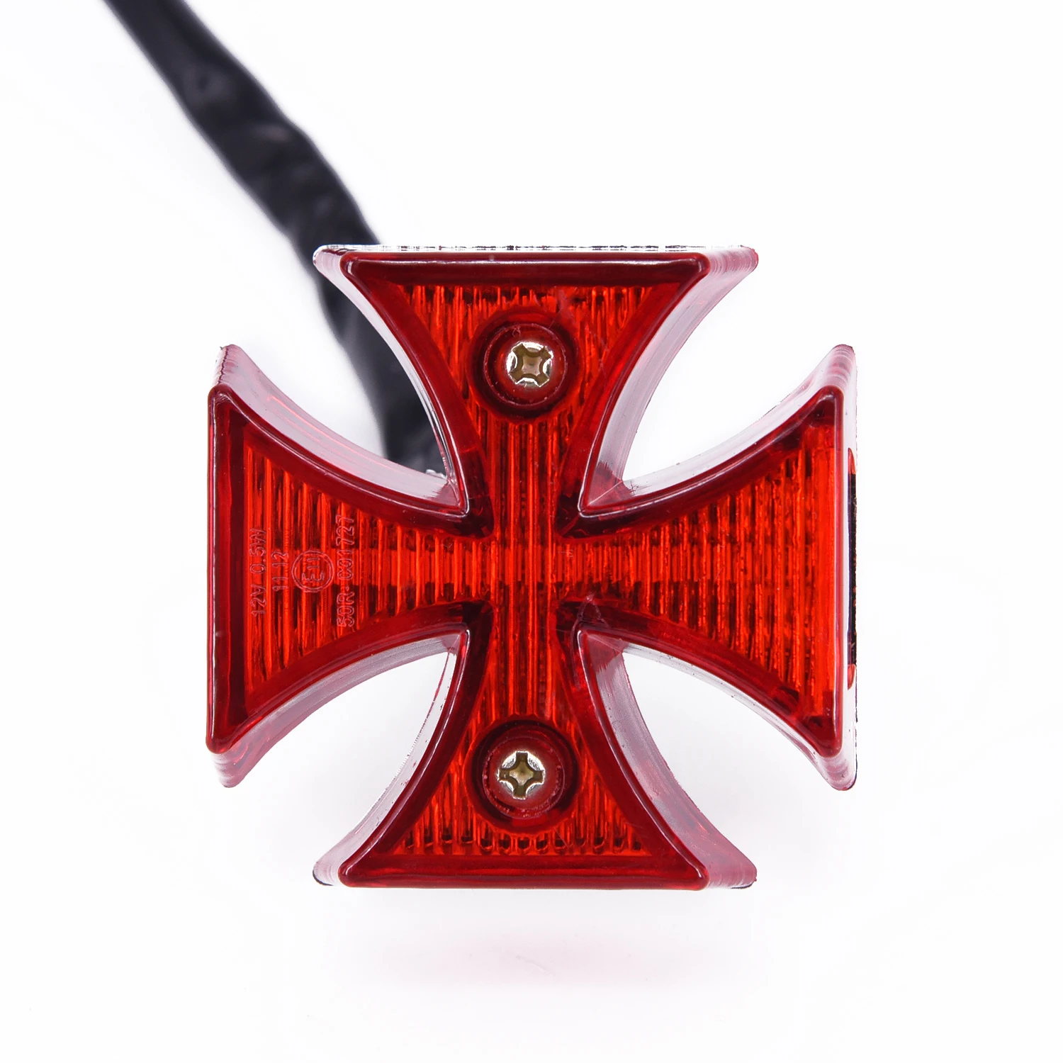 Motorcycle Tail Light Cross LED ABS Surround With Red Lens Rear License Plate Tail Light Motorcycle Choppers Dirt Bike