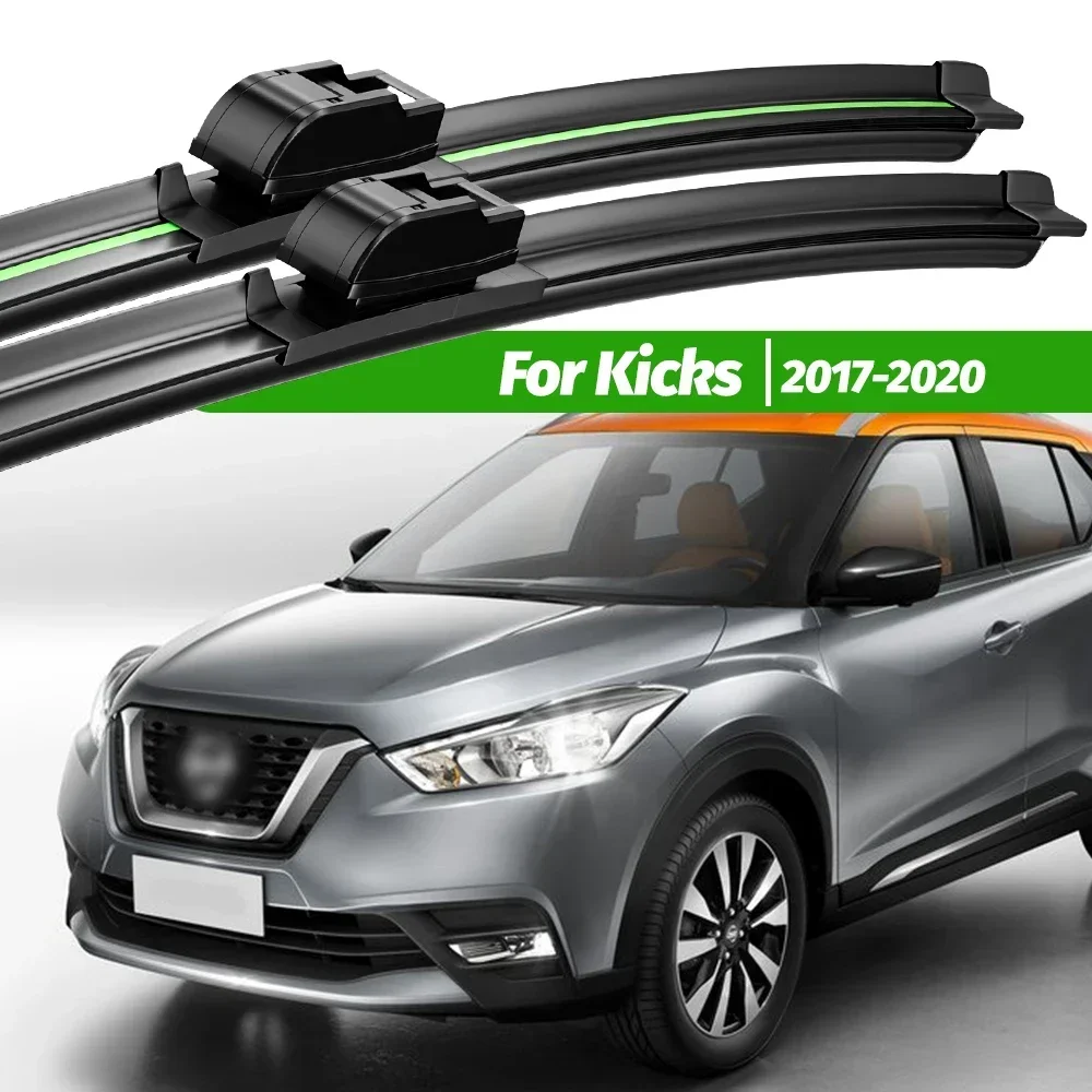 

For Nissan Kicks 2017-2020 2pcs Front Windshield Wiper Blades 2018 2019 Windscreen Window Accessories