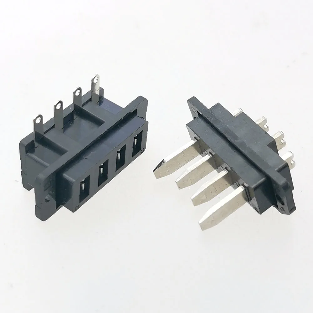 1 toma de cableado de batería de litio 30A 4P enchufe de alta corriente Ebike conector de batería de vehículo eléctrico 4 pines macho Fe