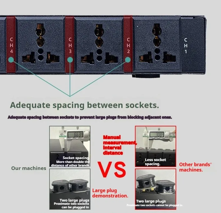 Professional 10-Channel Power Sequencer with Remote Control, Real-Time Voltage Display, for Audio System Stage Rack
