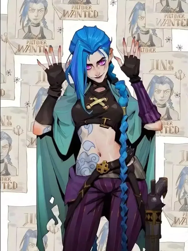 Adult Jigsaw Puzzle 500/1000 pcs Puzzle Arcane J-Jinx Anime Game Paper Puzzle Decorative Painting Exercise Brain Thinking
